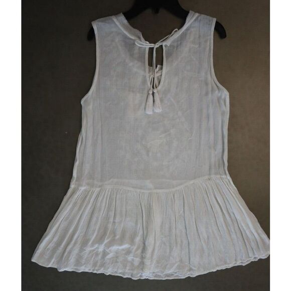 Anthropologie RAGA Women's Sz S White Sheer Love Short Dress - Picture 8 of 12